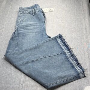 Zara Light Blue Flare & Wide Leg Jeans